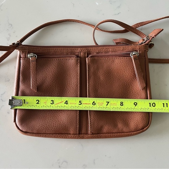 Brown PU Leather Crossbody Bag - Picture 5 of 7